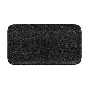 Platte rechteckig 38x21cm Fusion Impala schwarz/weiss RAK