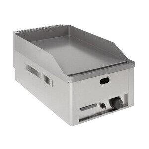 Gas-Grillplatte, glatt 
32 x 60 x 22 cm 4 kW Cookmax black