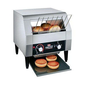 Durchlauftoaster, für 360 Scheiben/h  36,8 x 45,1 x 37,8 cm 230V / 1,8kW Cookmax black