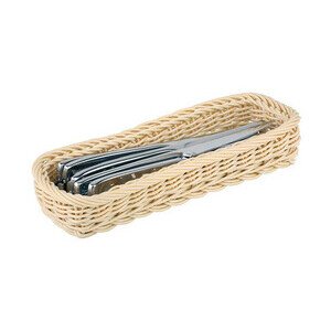 27x10cm Besteckablage Poly-Rattan beige Assheuer & Pott