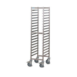 Regalwagen 18 x GN 1/1 Längseinschub Cookmax silver