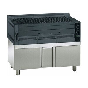 Unterbau 114 x 70 x 52 cm, geschl. ohne Lavasteingrill Artnr. 243110 Cookmax black