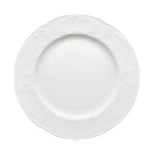 Teller flach 28cm               5719/28 Mozart Weiss Bauscher
