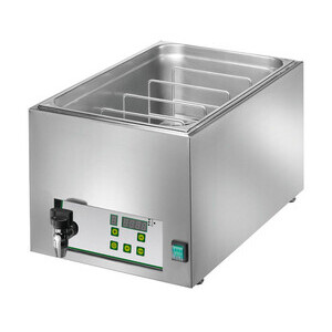 Sous-Vide Garer 25 l mit Ablasshahn Cookmax black