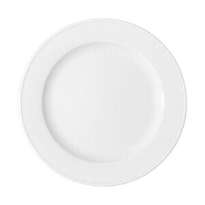 Teller flach 27cm Fahne         5382/27 Bonn weiss Bauscher