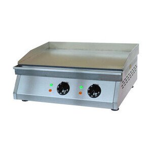 Elektro-Grillplatte glatt  600 x 500 x 200 mm 6 kW 400 V Cookmax orange