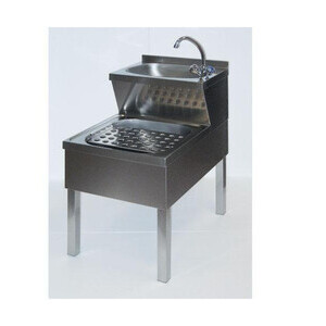 Handwasch-Ausgussbecken  50x70x85 cm schwarz Cookmax black