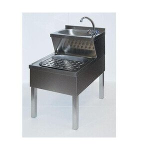 Handwasch-Ausgussbecken  50x70x85 cm schwarz Cookmax black