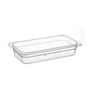 Behälter KU GN 1/3-65 17,6 x 32,5 x 6,5 cm Polycarbonat Cookmax black