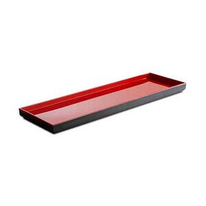 GN 2/4 Tablett 53x16,2cm H. 3cm schwarz/rot Asia Plus Assheuer & Pott