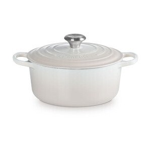 Bräter m. D. rund 24 cm Guss Signature Meringue Le Creuset