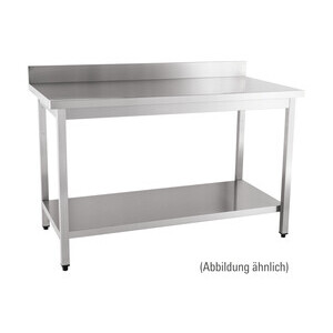 Arbeitstisch zur Selbstm. 1600 x 600 x 8 10cm Aufkantung Cookmax orange