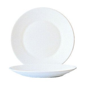 Teller flach 23,5cm Restaurant Uni Weiß 