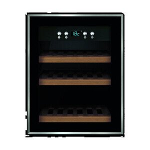 Weintemperierer, eine Zone, 12 Flaschen 
230V / 0,14kW Cookmax black