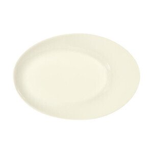 Platte oval 32cm Fahne Silhouette creme Bauscher