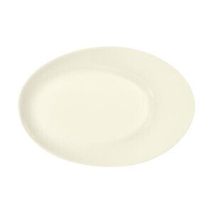 Platte oval 32cm Fahne Silhouette creme Bauscher