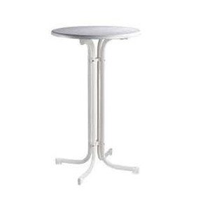 Stehtisch"Roma" Ø 70cm Farbe weiss Tischplatte aus MDF 