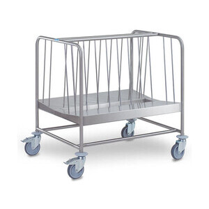 Tellertransportwagen 2-fach hohe Variante Cookmax silver