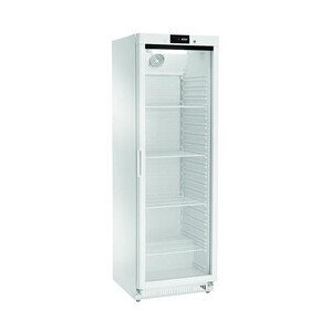 Kühlschrank, weiß, Glastür 360 l 600 x 600 x 1855 230 V / 0,19 kW Cookmax orange