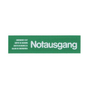 Wortschild NOTAUSGANG grün Contacto