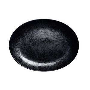 Platte oval 36x27cm Fusion Karbon schwarz RAK