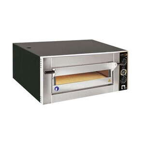 Pizzaofen, 1 Backkammer   für 6 Pizzen Ø 30 cm Cookmax black