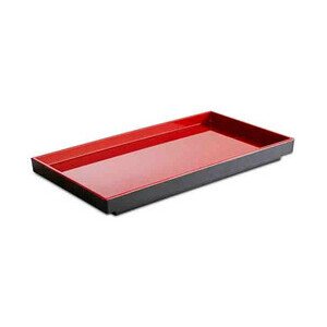 GN 1/3 Tablett 32,5x17,6cm H:3cm schwarz/rot Asia Plus Assheuer & Pott