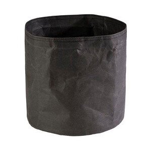 Brottasche 24 x 24 cm schwarz Paperbag Papier in Lederoptik Assheuer & Pott