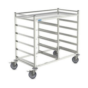 Korbtransportwagen 10 x 500er Körbe Cookmax silver