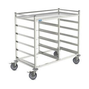 Korbtransportwagen 10 x 500er Körbe Cookmax silver