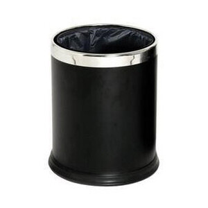 Abfallbehälter, 10,0 l, rund, doppelwand Cookmax black
