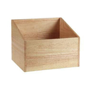 Speisekartenbox Holz natur 30x25x16/23cm 