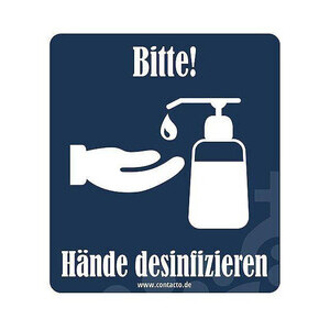 Schild Hände desinfizieren selbstklebend 12 cm Contacto