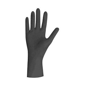Gr.M Nitrilhandschuhe schwarz 
100 St im Spender SAFE LIGHT Mensch