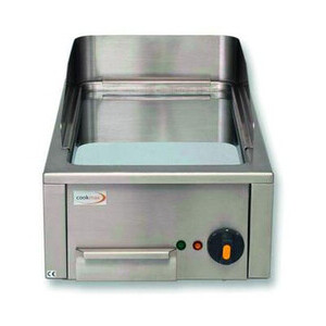 Bratplatte, verchromt, 3,3 kW  40,0 x 60,0 x 20,0 230 V / 3,3 kW Cookmax black