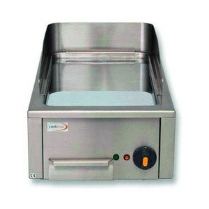 Bratplatte, verchromt, 3,3 kW  40,0 x 60,0 x 20,0 230 V / 3,3 kW Cookmax black