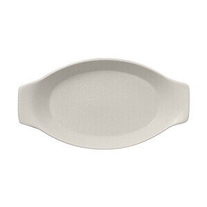 Schale oval 30x16x5,2cm m. Griffen Fusion Neofusion weiss RAK