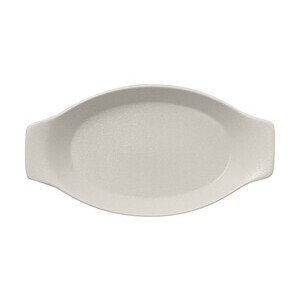 Schale oval 25x14x4,3cm m. Griffen Fusion Neofusion weiss RAK