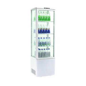 Show-Kühlvitrine, Umluft, 235 l  51,5 x 48,5 x 169,0 230 V / 0,25 kW Cookmax orange