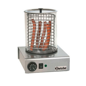 Elektrisches Hot-Dog-Gerät Glaszylinder: Ø 195 mm, 1,0 kW / 230 V Bartscher