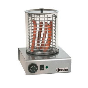 Elektrisches Hot-Dog-Gerät  Glaszylinder: Ø 195 mm, 1,0 kW / 230 V Bartscher