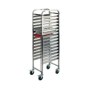 Regalwagen GN 1/1 Edelstahl 
55 x 38,5 cm, H: 177 cm Assheuer & Pott