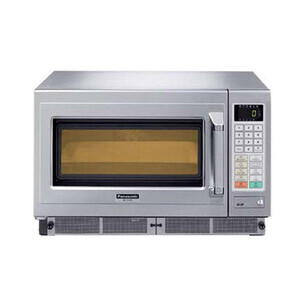 Mikrowellengerät Panasonic NE C1475 Kombigerät mit SD-Karte Cookmax silver