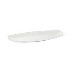 Platte flach rechteckig"Convex" 44,5 x 19cm Porzellan weiss 