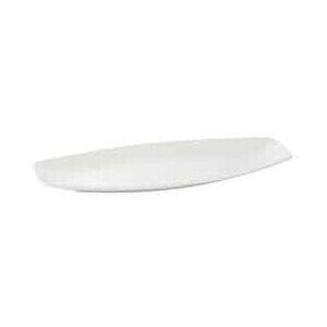 Platte flach rechteckig"Convex" 44,5 x 19cm Porzellan weiss 