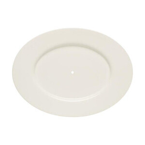 Etageren-Platte oval Fahne 24 cm Purity weiss            - MU - Bauscher