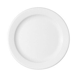 Teller flach 28cm Fahne         1150/28 B1100 weiss Bauscher