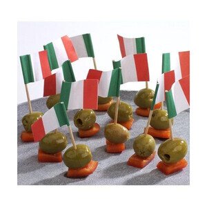 Flaggenpicker 8 cm Italien 500 Stück Papstar