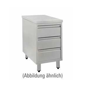 Schubladenschrank 480x700x850mm 
10cm Aufkantung Cookmax orange