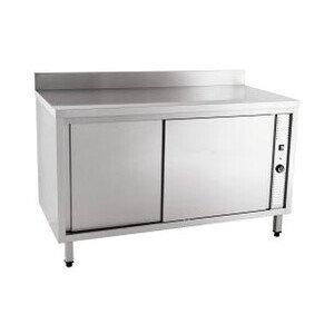 Wärmeschrank 1200 x 600 x 850 mm
 10cm Aufkantung m. Türen Cookmax orange